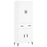 Highboard White 69.5x34x180 cm Engineered Wood 3198145