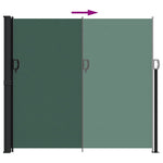 ZNTS Retractable Side Awning Dark Green 180x300 cm 4004350