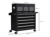 14 Drawer, Two-Part Tool Storage Chest on Wheels - Black T3398P376749