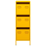 Highboard Mustard Yellow 39x35x103.5 cm Steel 851403