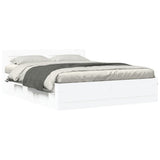 Bed Frame with Headboard without Mattress White 160x200 cm 3295548