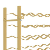 Wine Rack for 48 Bottles Gold Metal 340909