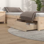 ZNTS Bed Drawers 4 pcs Solid Wood Pine 814994