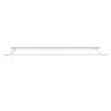 Awning Frame with LED Strip Lights White 600 x 300 cm Aluminium 313224