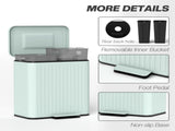 40L Dual Compartment Rubbish Bin, with Soft-Close Lid - Green T3398P344260