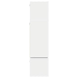 6 Piece TV Cabinet Set White Engineered Wood 3078698