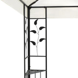 Gazebo with Double Roof White 6x3 m Steel 362376