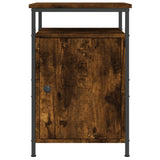 Bedside Cabinets 2 pcs Smoked Oak 40x42x60 cm Engineered Wood 825868