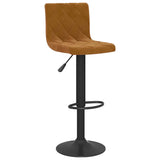 Bar Stools 2 pcs Brown Velvet 333729