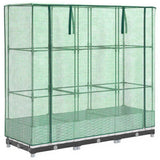 Raised Bed with Greenhouse Cover Rattan Look 120x40x123 cm 4015839