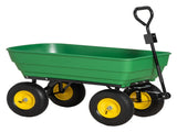 125 Litre Large Garden Cart Heavy Duty 4 Wheel Trolley Dump Wheelbarrow Tipping Truck Trailer T3398P317721