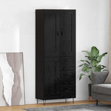 Highboard Black Oak 69.5 x 34 x 180 cm Engineered Wood 3416133
