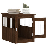 Dog Crate Furniture Brown Oak 55x75x65 cm Engineered Wood 838322