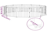 Dog Gate 12 pcs Black 60 x 60 cm Galvanised Steel 892024