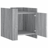 Bedside Cabinet Grey Sonoma 45x50x50 cm Engineered Wood 848302