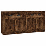 Sideboards 2 pcs Smoked Oak Engineered Wood 3185268