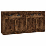 Sideboards 2 pcs Smoked Oak Engineered Wood 3185268