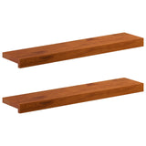 Window Sills 2 pcs Brown 80 x 20 x 2 cm Solid Oak Wood 42049977