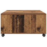 Coffee Table Old Wood 75 x 75 x 38 cm Engineered Wood 875480