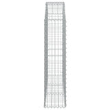 Arched Gabion Basket 150x30x120/140 cm Galvanised Iron 153446