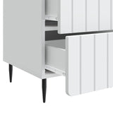 Bedside Cabinet White 43x 41 x 68 cm Engineered Wood 894325