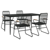 Garden Dining Set Black 3156576