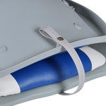 Boat Seats 2 pcs Foldable Backrest Blue-white Pillow 41x51x48cm 279102