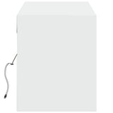 TV Wall Cabinet with LED Lights White 140x31x38 cm 852369