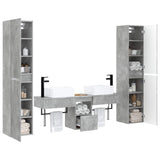 Bathroom Furniture Set 5 pcs Concrete Grey 33 x 34.5 x 160 cm 3406016