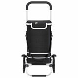 Shopping Trolley Folding Black 47 x 39 x 100.5 cm Oxford fabric 42002337