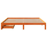 Bed Frame with Drawers without Mattress Wax Brown 180x200 cm Super King 3301967