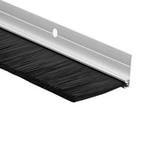 Screw-on Door Brush Seals 12 pcs Silver 100 cm Aluminium Alloy 42019507
