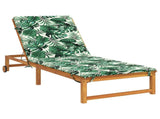 Sunlounger Cushion GEMERT 100% Polyester Leaf Pattern 948581