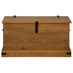 ZNTS Storage Chest HALDEN 91x48x47 cm Solid Wood Pine 4018401