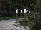 Bollard Lights with Sensor 3 pcs 80 cm Stainless Steel IP44 4006056