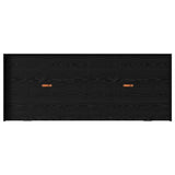 Bed Frame with Headboard Black Oak 90 x 200 cm Engineered Wood 3335230