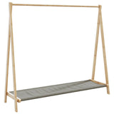 Clothes Rack with Shelves 106x34x102 cm Bamboo 4008906