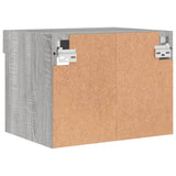 Bedside Cabinets with LED Lights Wall-mounted 2 pcs Grey Sonoma 837124