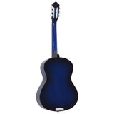 12 Piece Classical Guitar Beginner Set Blue 4/4 39" 70109