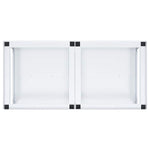 Washing and Drying Machine Pedestal with Pull-out Shelves White 51196