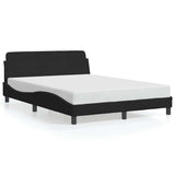 Bed Frame "Dover" Black 135x190 cm Double Velvet 373330