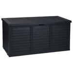 ZNTS ProGarden Garden Storage Box with Wheel 300 L Dark Grey 436188