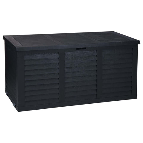 ZNTS ProGarden Garden Storage Box with Wheel 300 L Dark Grey 436188