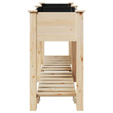 Garden Planter Beige 161 x 43 x 76.5 cm Solid fir wood 42006568