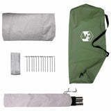 Backpacking Tent Green 2-Person 185T Polyester with PU Coating 42018574