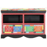 TV Cabinet Multicolour 80 x 35 x 50 cm Solid Mango Wood 4017570