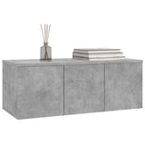 TV Cabinet Concrete Grey 80x34x30 cm Engineered Wood 801863