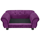 171041 Dog Sofa Burgundy 72x45x30 cm Plush