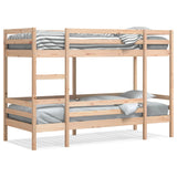 Bunk Bed without Mattress 75x190 cm Small Single Solid Wood Pine 3284224
