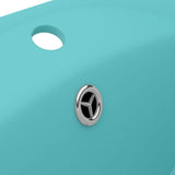 Luxury Basin Overflow Oval Matt Light Green 58.5x39 cm Ceramic 146936